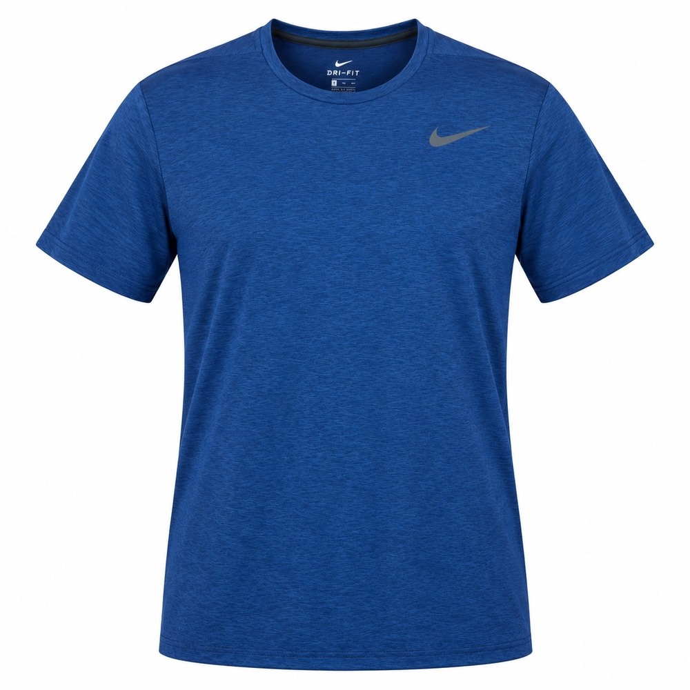 Nike Mens Dri-Fit T-Shirt XXL Polyester Navy Blue Athletic Training Tee
